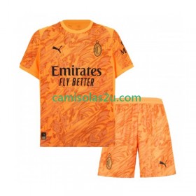 Camisolas de futebol AC Milan Guarda Redes Criança Equipamento 3ª 2025/26 Manga Curta